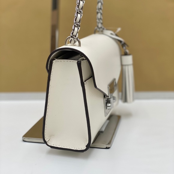 MICHAEL KORS ROSE SMALL LEATHER XBODY OPTIC WHITE - Picture 4 of 16